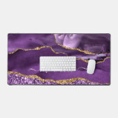 Agate Purple Gold Parties scintillant Marbre Nom p (Clavier et souris)