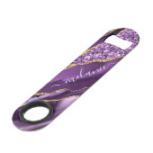 Agate Purple Gold Parties scintillant Nom personna (Devant angulaire)