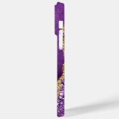 Agate Purple Gold Votre nom coque iphone Cadeau (Verso / Gauche)