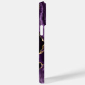 Agate Purple Gold Votre nom coque iphone Cadeau (Verso / Droite)