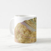 *~* Agate Rock Waterverf Gold Glitter Geode Koffiemok (Voorkant links)
