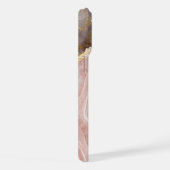 Agate rose pâle Élégant Monogramme initial chic (Côté droit)