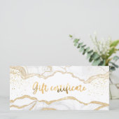 Agate Salon Winkel Zakelijke Cadeaubon (Staand voorkant)