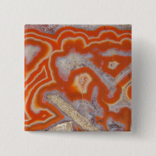 Agate steekproef vierkante button 5,1 cm
