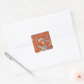 Agate steekproef vierkante sticker (Envelop)
