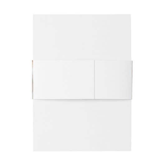 Agate Stone Marble Invitation Belly Band Uitnodigingen Wikkel (Achterkant Voorbeeld)