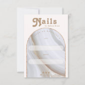 Agate Stone Marble Nail Packaging Display Card Bedankkaart (Voorkant)