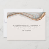 Agate Stone Marble zal je mijn Bridesmaid Kaart zi (Achterkant)