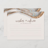 Agate Stone Marbre Bride À Être Carte Conseil (Devant / Derrière)