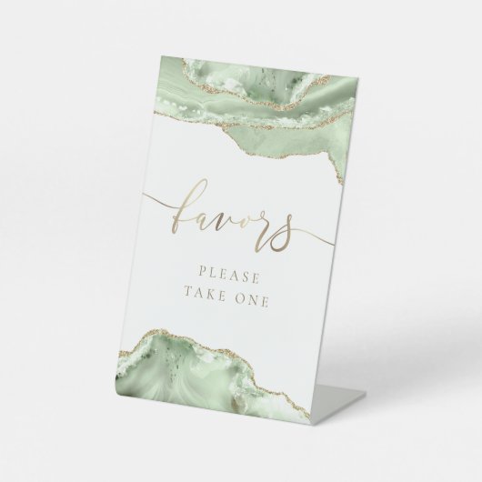 agate verte favorise le panneau de piédestal (Recto)