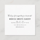 agate violet et or merci carte de visite (Dos)