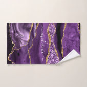 Agate Violet violet or Parties scintillant Géode N (Serviette à main)