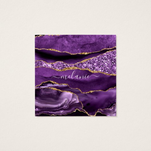 Agate Violet violet or Parties scintillant Géode N (Dos)