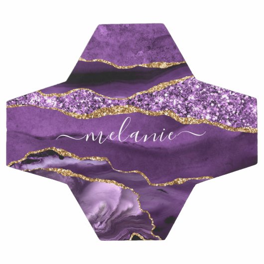 Agate Violet violet or Parties scintillant Géode N (Plat)