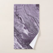 Agate violette cristallisée | Moody Marbled Stone (Serviette à main)