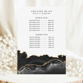 Agate Zwart En Goud Marmer Service Prijs Menu