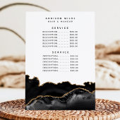 Agate Zwart En Goud Marmer Service Prijs Menu