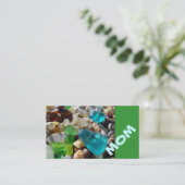 Agates de Seaglass de plage de cartes de visite de (Debout devant)