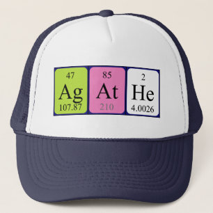 Agathe périodique nom du casquette de table