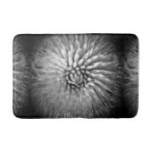 Agave Abstracte zwart-wit pluche badmat (Voorkant)