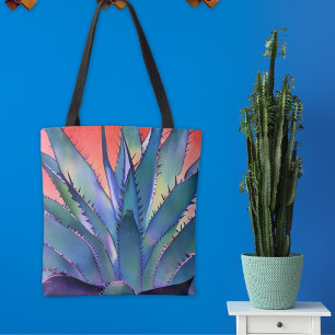 Agave bij zonsondergang draagtas