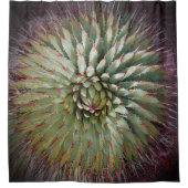 Agave Photo Vert Douche Violet Rideau (Devant)