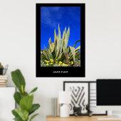 Agave Plant Poster, afdrukken Poster (Thuiskantoor)