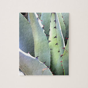 Agave Succulent Plant Cactus Green Jigzaag Puzzle Legpuzzel