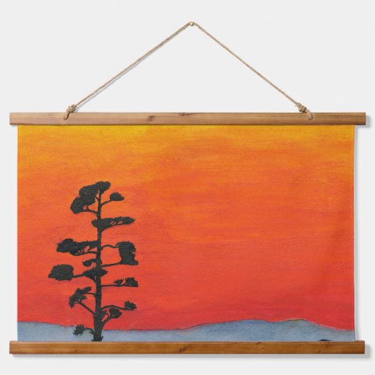 Agave Sunset Hangend Wandkleed (Voorkant)