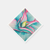 Agave waterverf sappige kunst servet (Hoek)