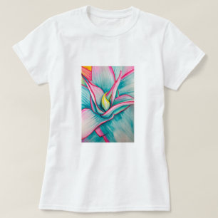 Agave waterverf sappige kunst t-shirt