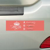 AGD Crown Absolument Gorgeous Driver Car Sticker (En voiture)