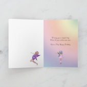 Âge 8, fée carte d'anniversaire (Intérieur)