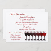 Âgé à la perfection/ Invitation d'anniversaire (Devant / Derrière)