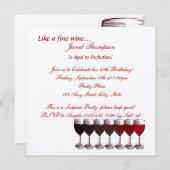 Âgé à la perfection/ Invitation d'anniversaire (Devant / Derrière)