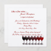 Âgé à la perfection/ Invitation d'anniversaire (Devant / Derrière)