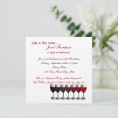 Âgé à la perfection/ Invitation d'anniversaire (Debout devant)