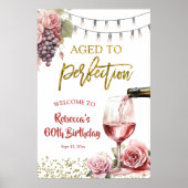 Âgé à la perfection Vin Anniversaire Affiche de bi (Devant)