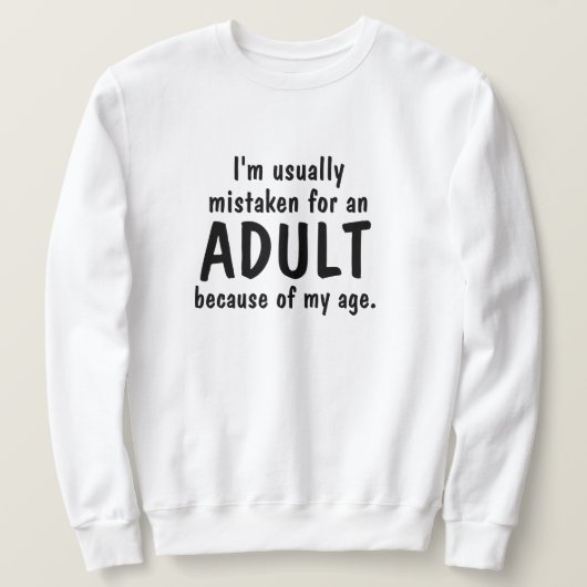 Âge Adulte Humour Sweatshirt Sweat - shirt à capuc (Design devant)