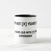 Age and Birthday Humor Mug (Centre)