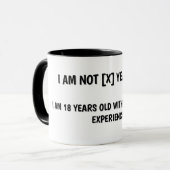 Age and Birthday Humor Mug (Devant gauche)