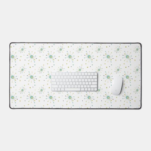 Age atomique Starburst Bleu Jaune Vert Mi-siècle (Clavier et souris)