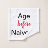 Âge avant naïveté (Gant de toilette)