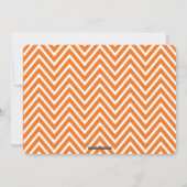 AGE BIRTHDAY PARTY modern eenvoudig vet sinaasappe Kaart (Achterkant)