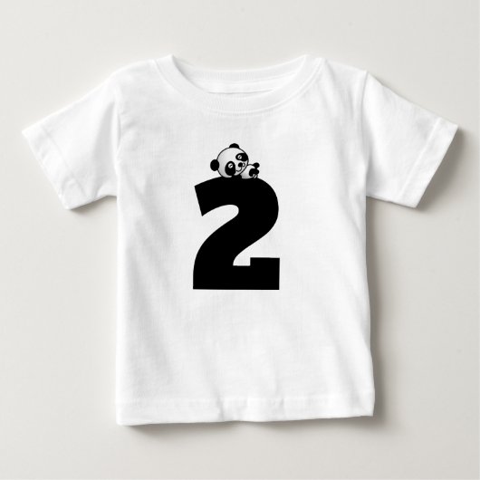 Âge de deux ans Panda Bear T-Shirts (Devant)