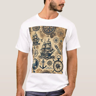 Age de l'exploration T-shirt : Symboles de navigat