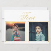 Âge du marié Élégant Classique Or Numéro de table (Dos)