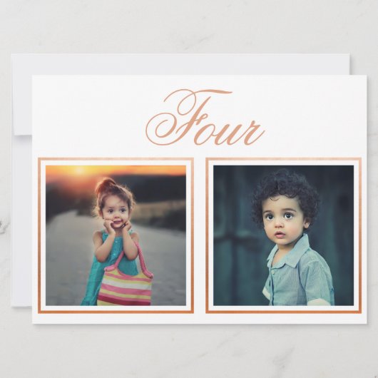 Âge du marié Élégant numéro de table en or rose (Dos)