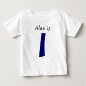 Age et nom Personnalisable 1er Anniversaire Tshirt (Devant)