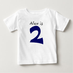 Age et nom Personnalisable 1er Anniversaire Tshirt